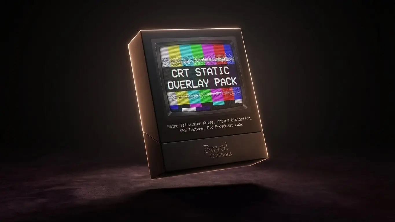 CRT & VHS Static – Retro TV Look Overlays